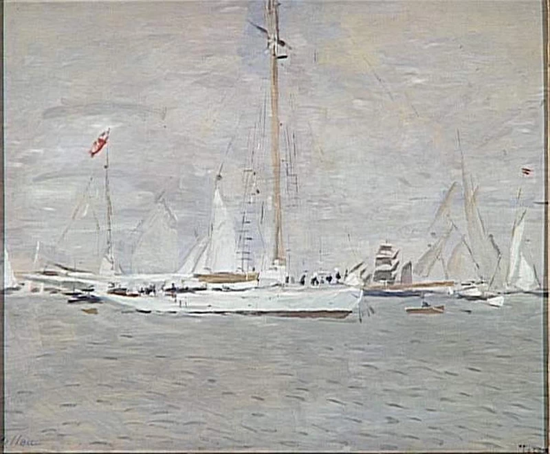 Lo yacht Nereus a la rada di Cows - Musée d'Orsay